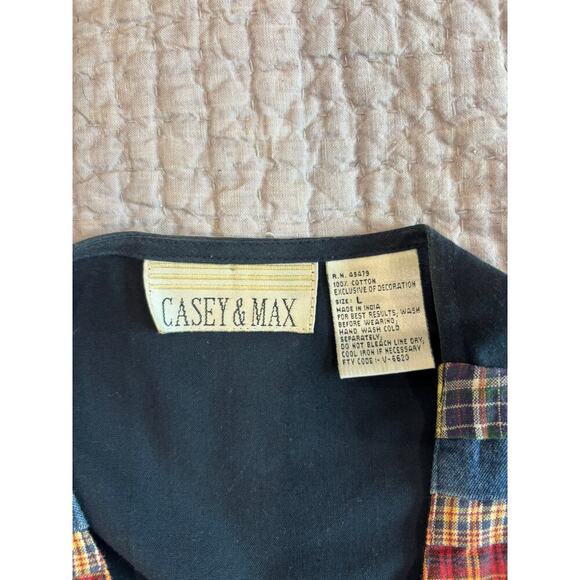 Vintage Granny CASEY & MAX VEST Embroidered Patchwork Pastoral Autumn Leaves - Picture 6 of 6